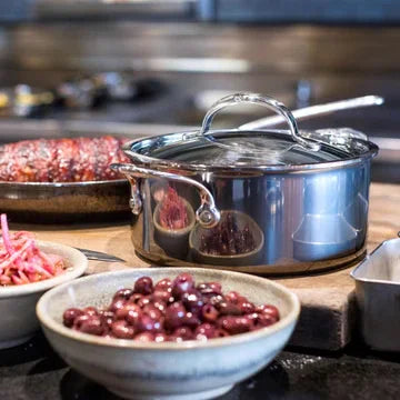 Hestan NanoBond® Titanium Stainless-Steel Soup Pot, 3-Qt. - Marcel’s Culinary Experience