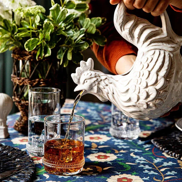 Juliska Clever Creatures Ceramic Rooster Pitcher - Marcel’s Culinary Experience