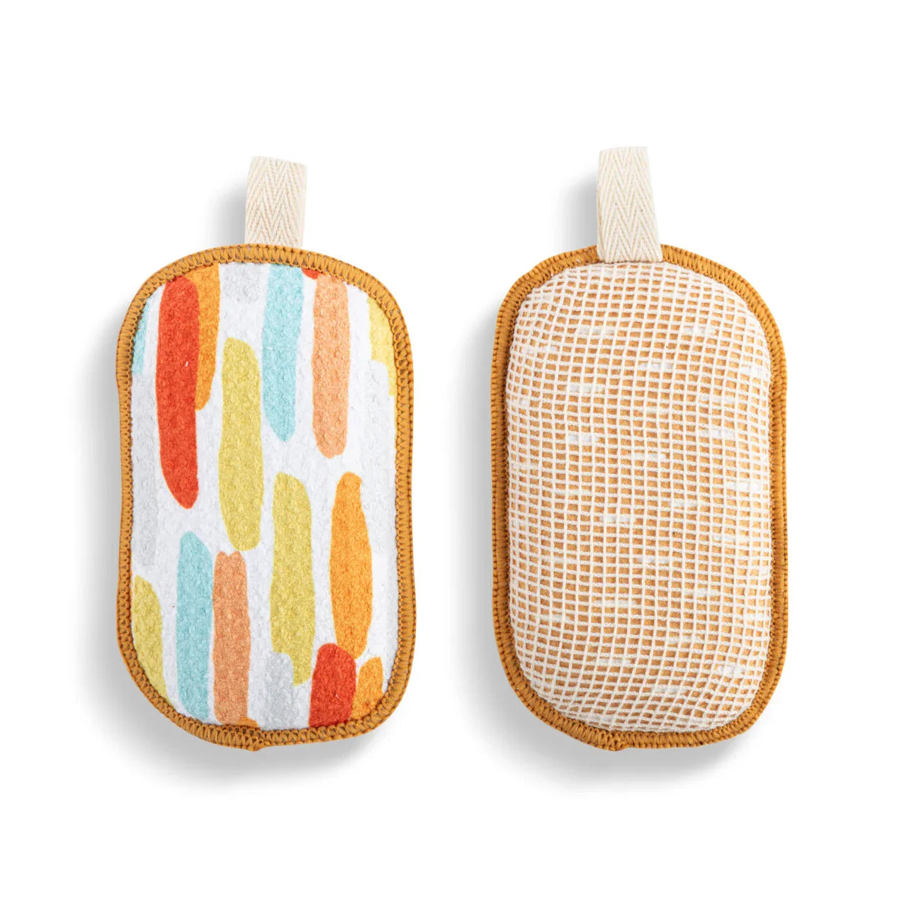 Orange Lines Absorbent Reversible Sponges Set of 2 - Marcel’s Culinary Experience