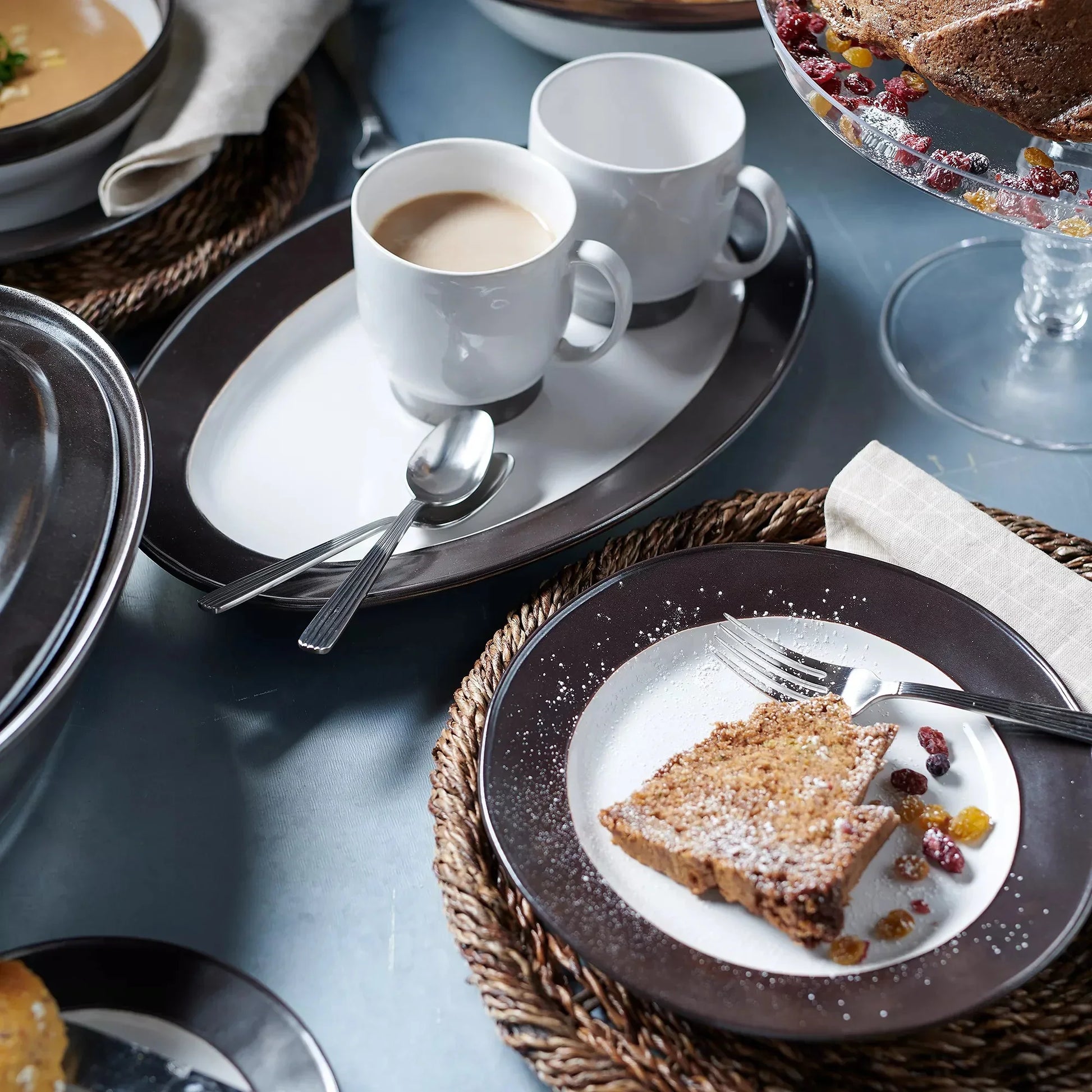 Juliska Emerson Mug Cup - White/Pewter - Marcel’s Culinary Experience