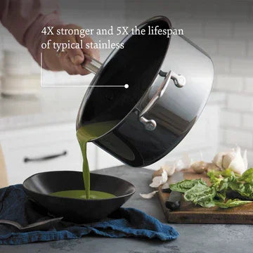 Hestan NanoBond® Titanium Stainless-Steel Stock Pot, 8 Quart - Marcel’s Culinary Experience