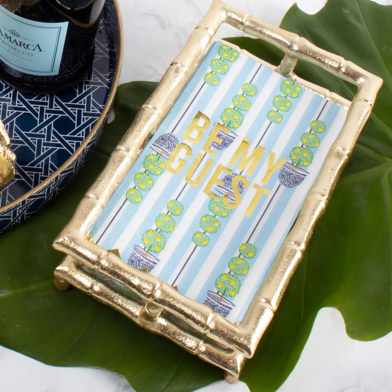 8 Oak Lane Gold Bamboo Guest Towel Tray - Marcel’s Culinary Experience