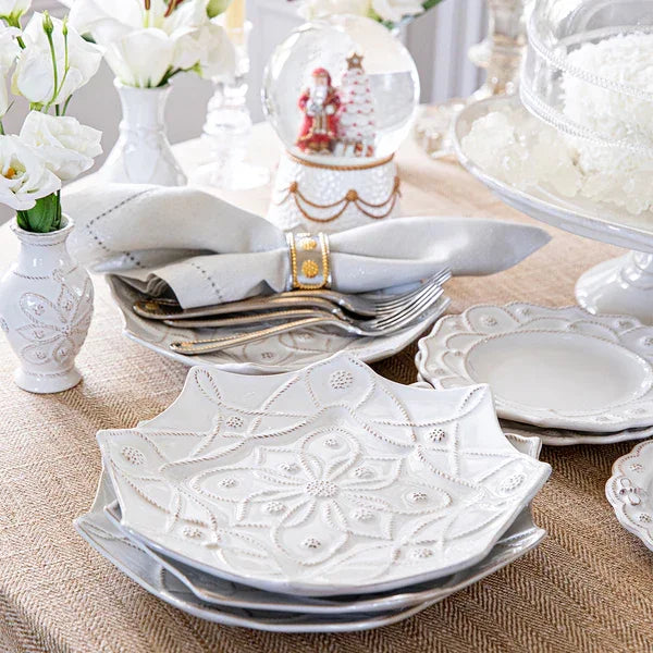 Juliska Jardins du Monde Dessert/Salad Plate - Whitewash - Marcel’s Culinary Experience