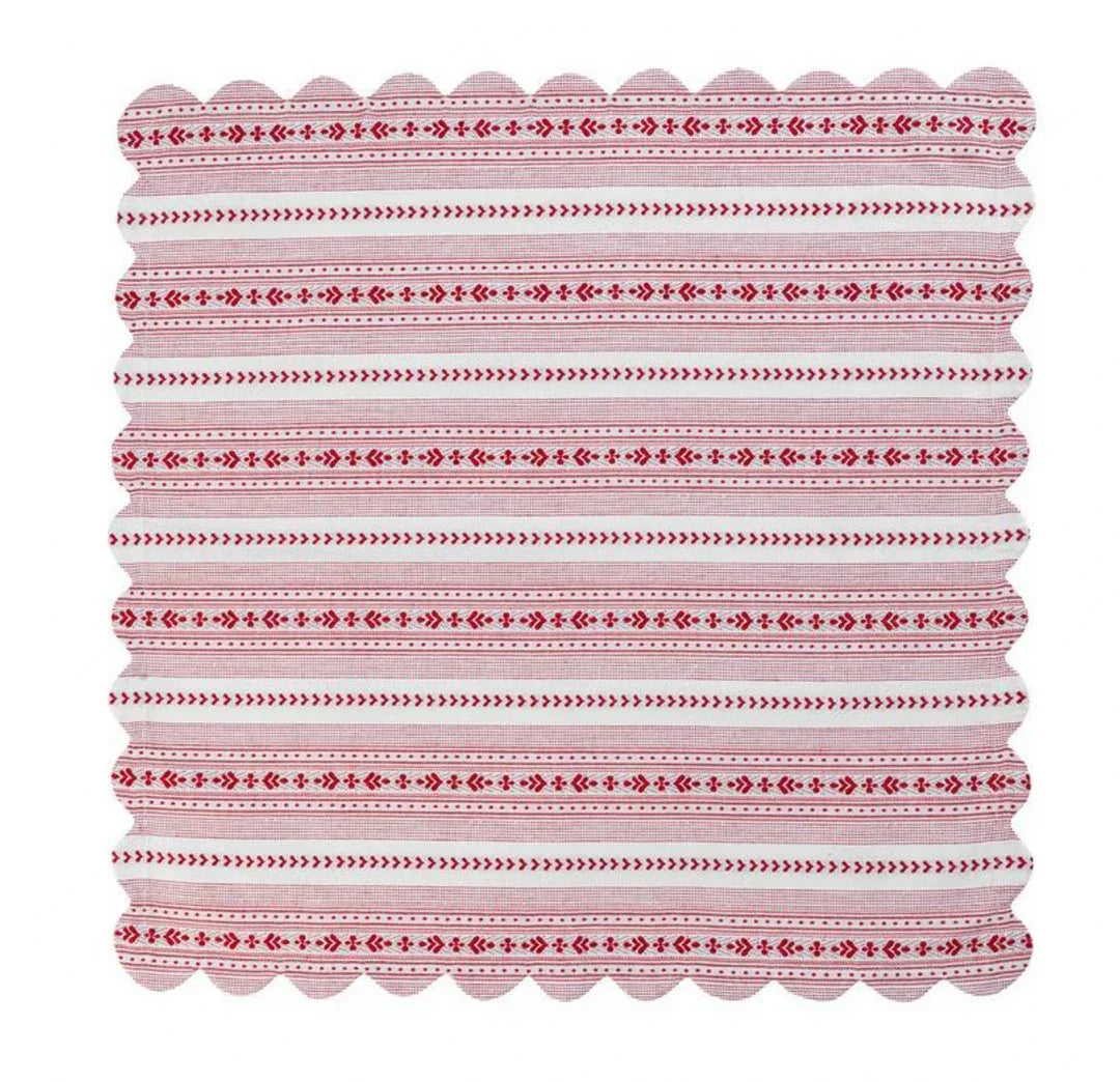 Juliska Villa Stripe Napkin - Ruby - Marcel’s Culinary Experience