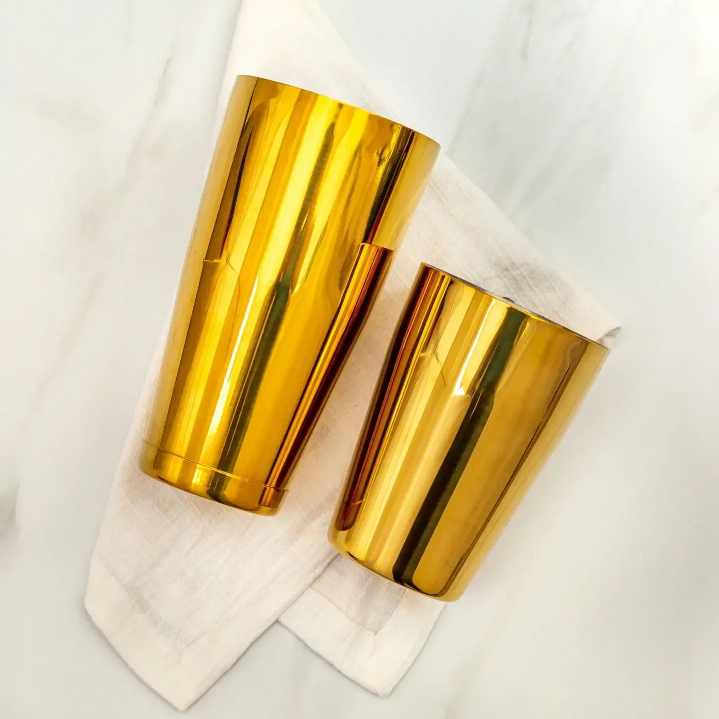 Gold Boston Shaker - Weighted/Unweighted - Marcel’s Culinary Experience