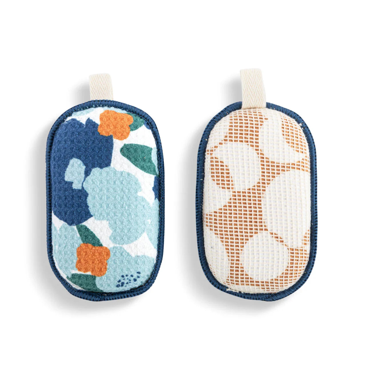 Blue Orange Poppy Absorbent Reversible Sponges Set of 2 - Marcel’s Culinary Experience