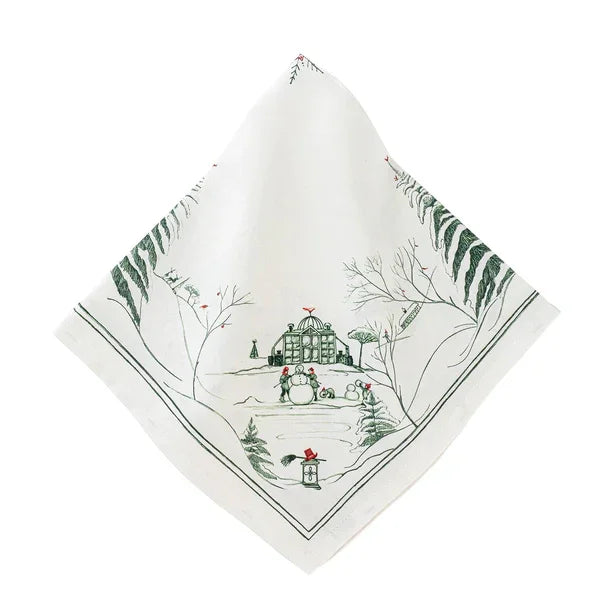 Juliska Country Estate Winter Frolic Napkin - Evergreen - Marcel’s Culinary Experience