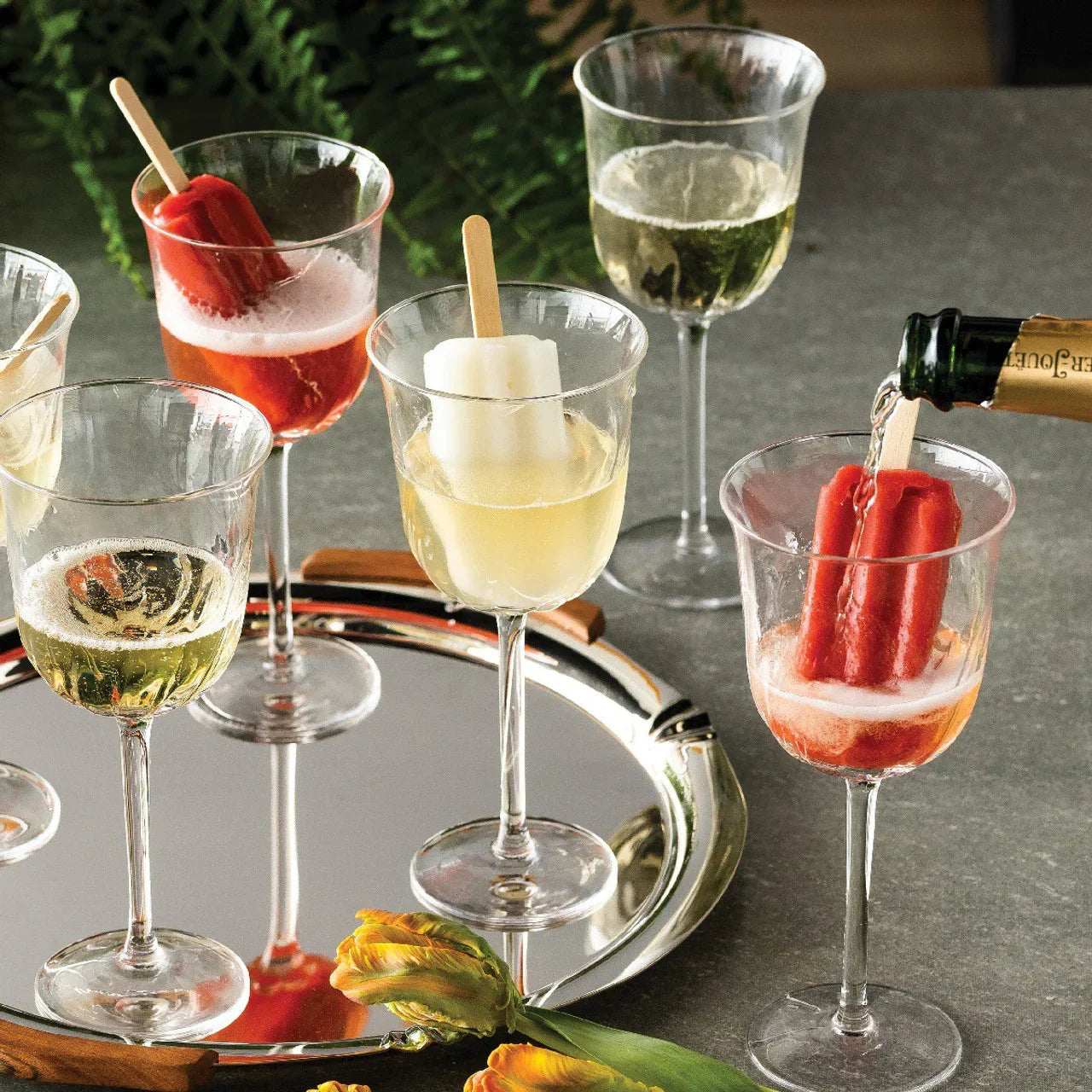juliska wine glasses Marcel's Culinary Experience