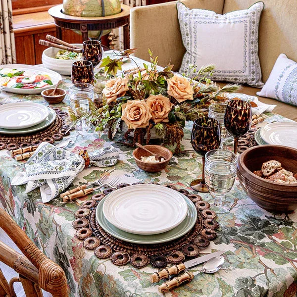 Juliska Seville Stripe Napkin - Sage - Marcel’s Culinary Experience