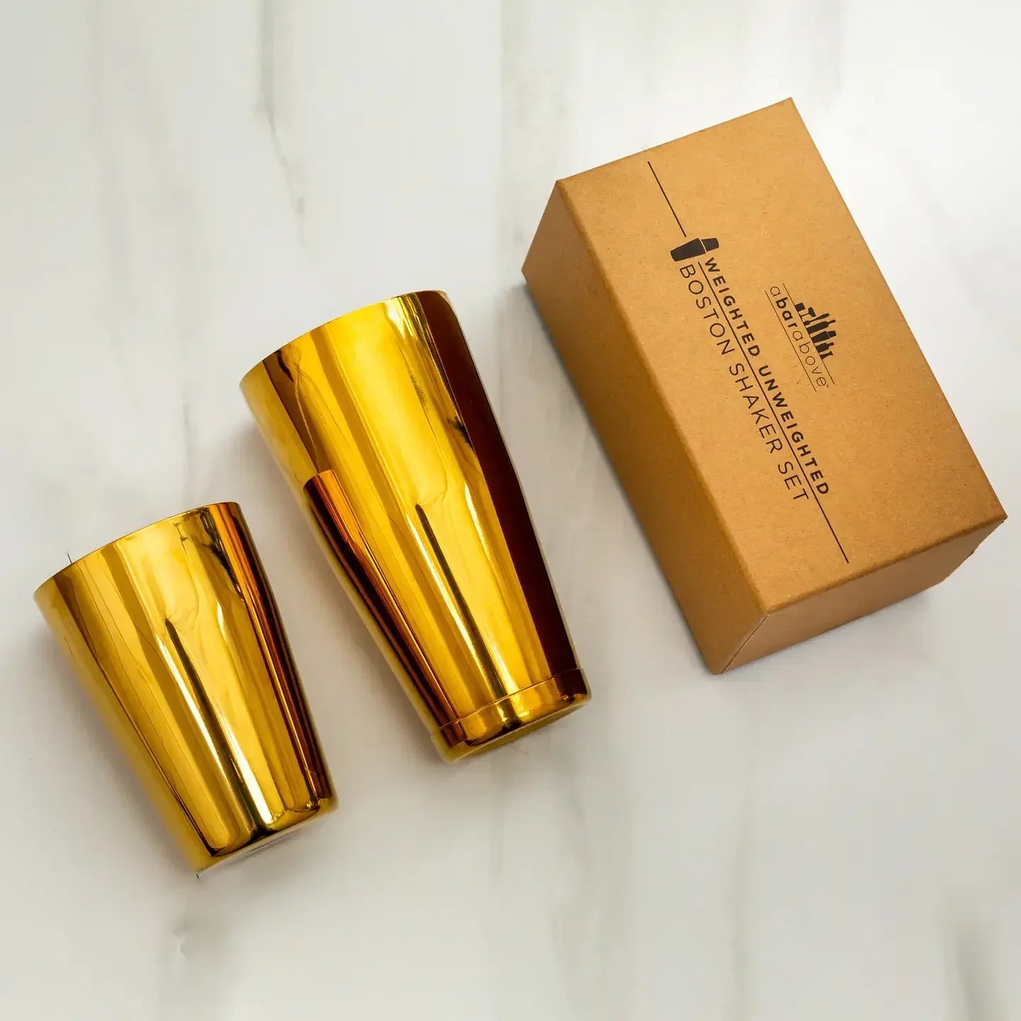 Gold Boston Shaker - Weighted/Unweighted - Marcel’s Culinary Experience