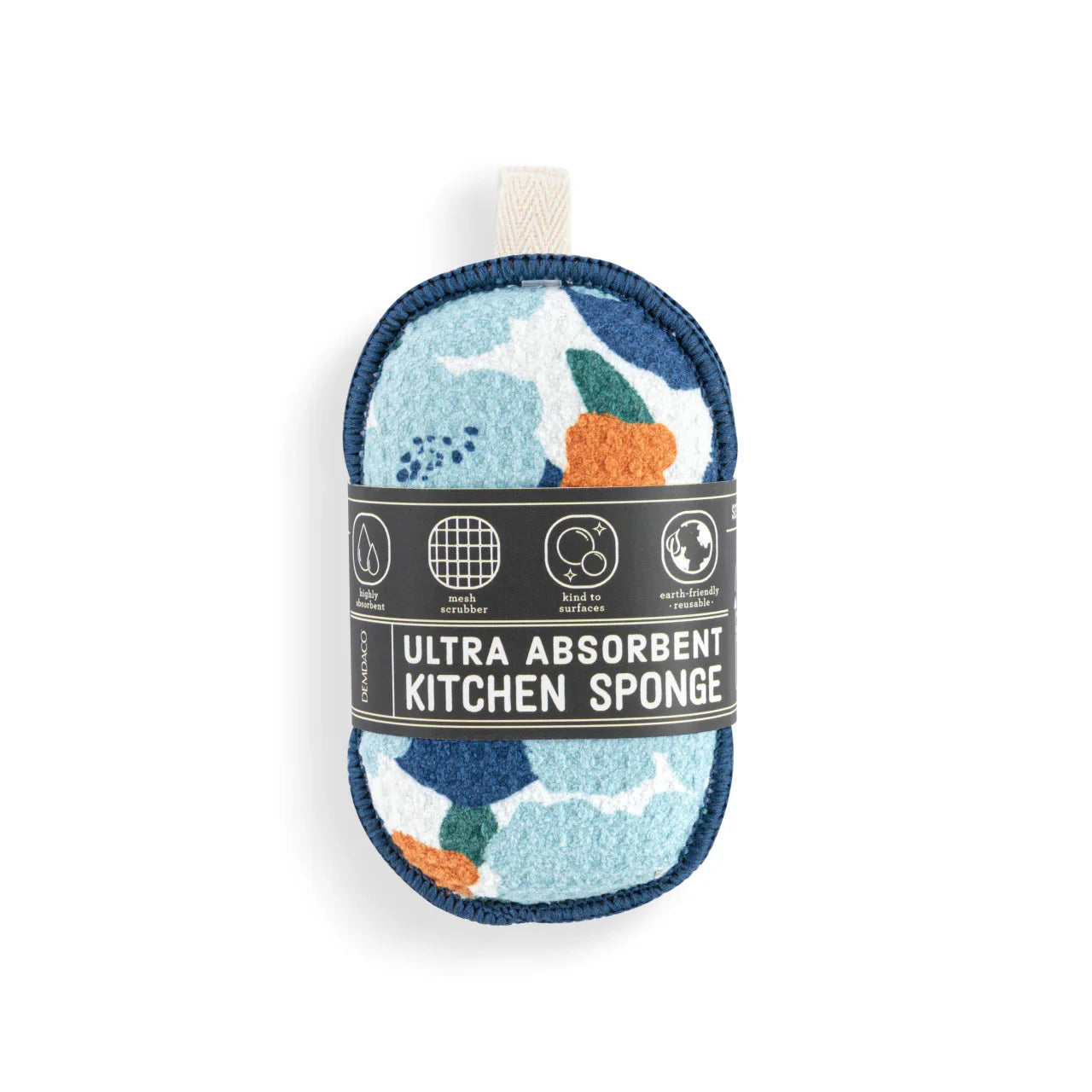 Blue Orange Poppy Absorbent Reversible Sponges Set of 2 - Marcel’s Culinary Experience