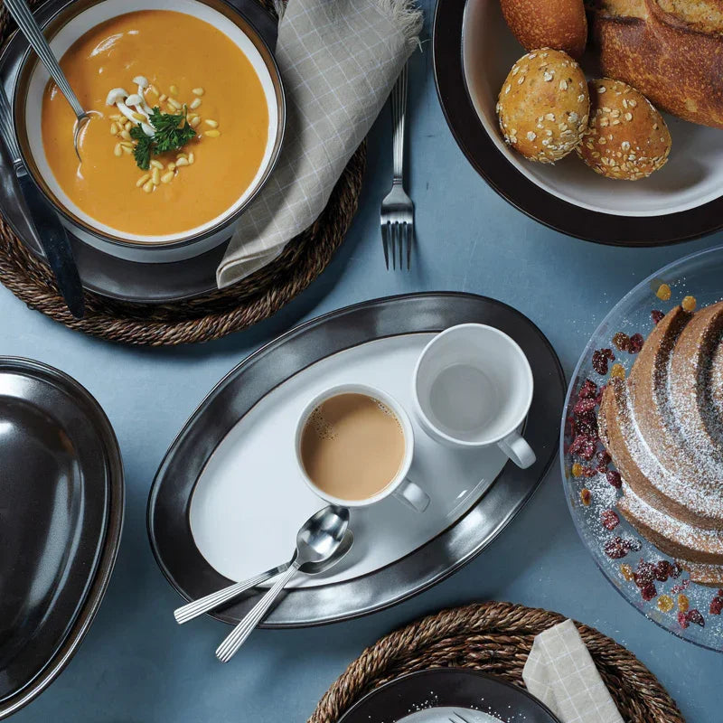 Juliska Pewter Stoneware 15" Oval Platter - Marcel’s Culinary Experience