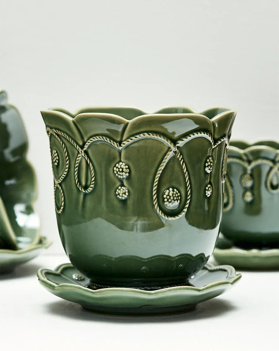 Juliska Veronica Beard Jardins Du Monde 7" Planter - Marcel’s Culinary Experience