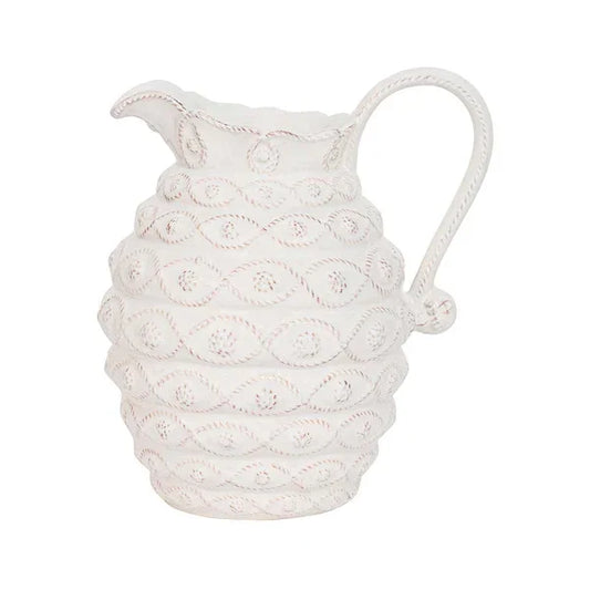 Juliska Jardins du Monde Ceramic Pitcher - Whitewash - Marcel’s Culinary Experience