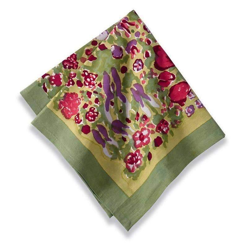 Couleur Nature Jardin Red & Green | Napkins Set of 6 - Marcel’s Culinary Experience