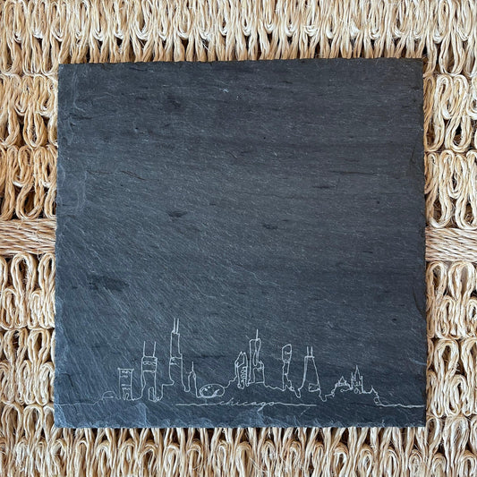 JK Adams Chicago Skyline Slate Server 12x12 - Marcel’s Culinary Experience