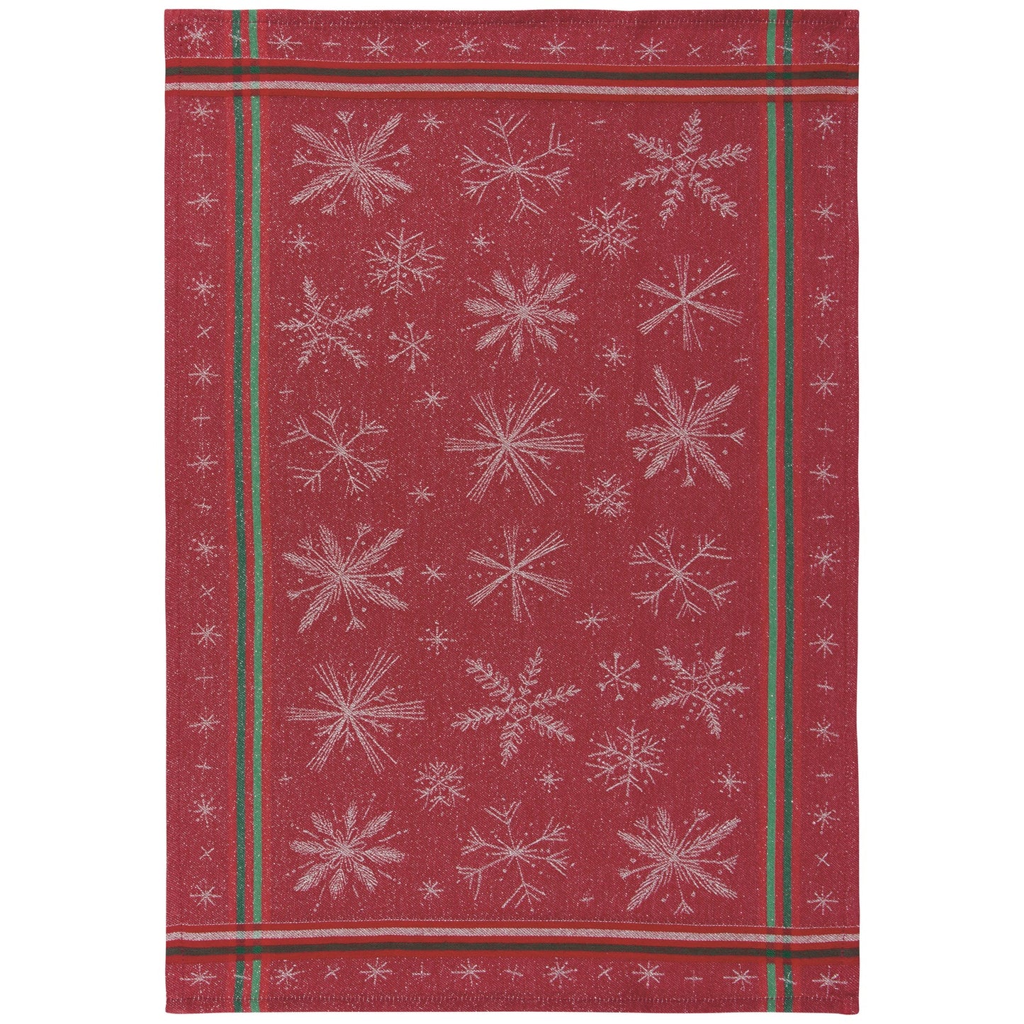 Snowflakes Christmas Jacquard Dishtowel