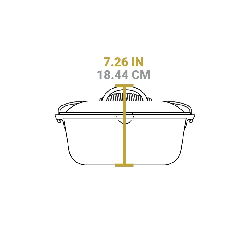 Lodge 7 Quart Cast Iron Dutch Oven With Bail Handle