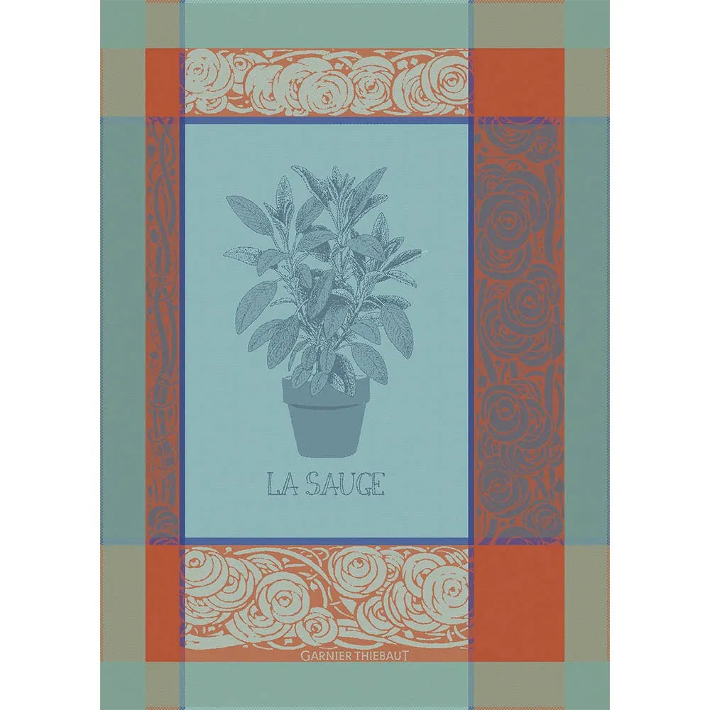 Garnier-Thiebaut La Sauge Givre Kitchen Towel
