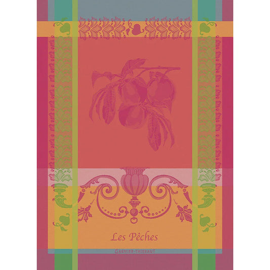 Garnier Thiebaut Les Peches Rose Jacquard Kitchen Towel - Marcel’s Culinary Experience