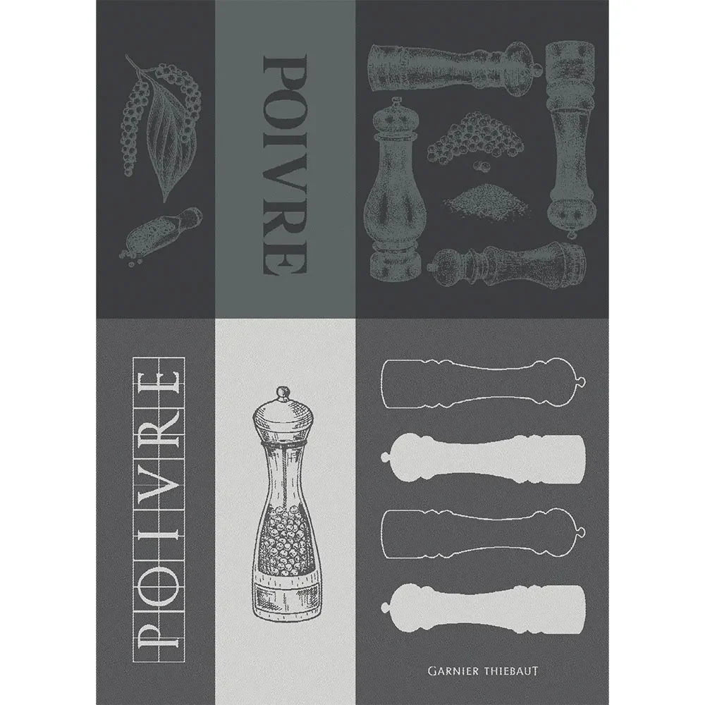 Garnier Thiebaut Les Poivrieres Charbon Kitchen Towel - Marcel’s Culinary Experience