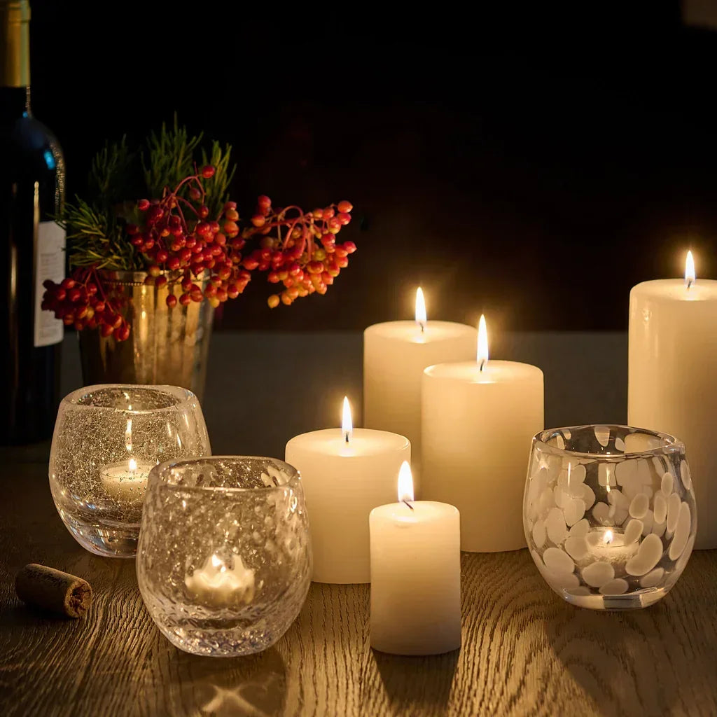 Simon Pearce Burlington Snowfall Tealight - Marcel’s Culinary Experience