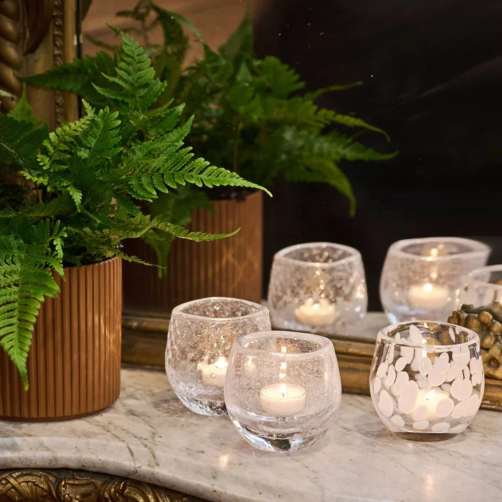 Simon Pearce Burlington Snowfall Tealight - Marcel’s Culinary Experience