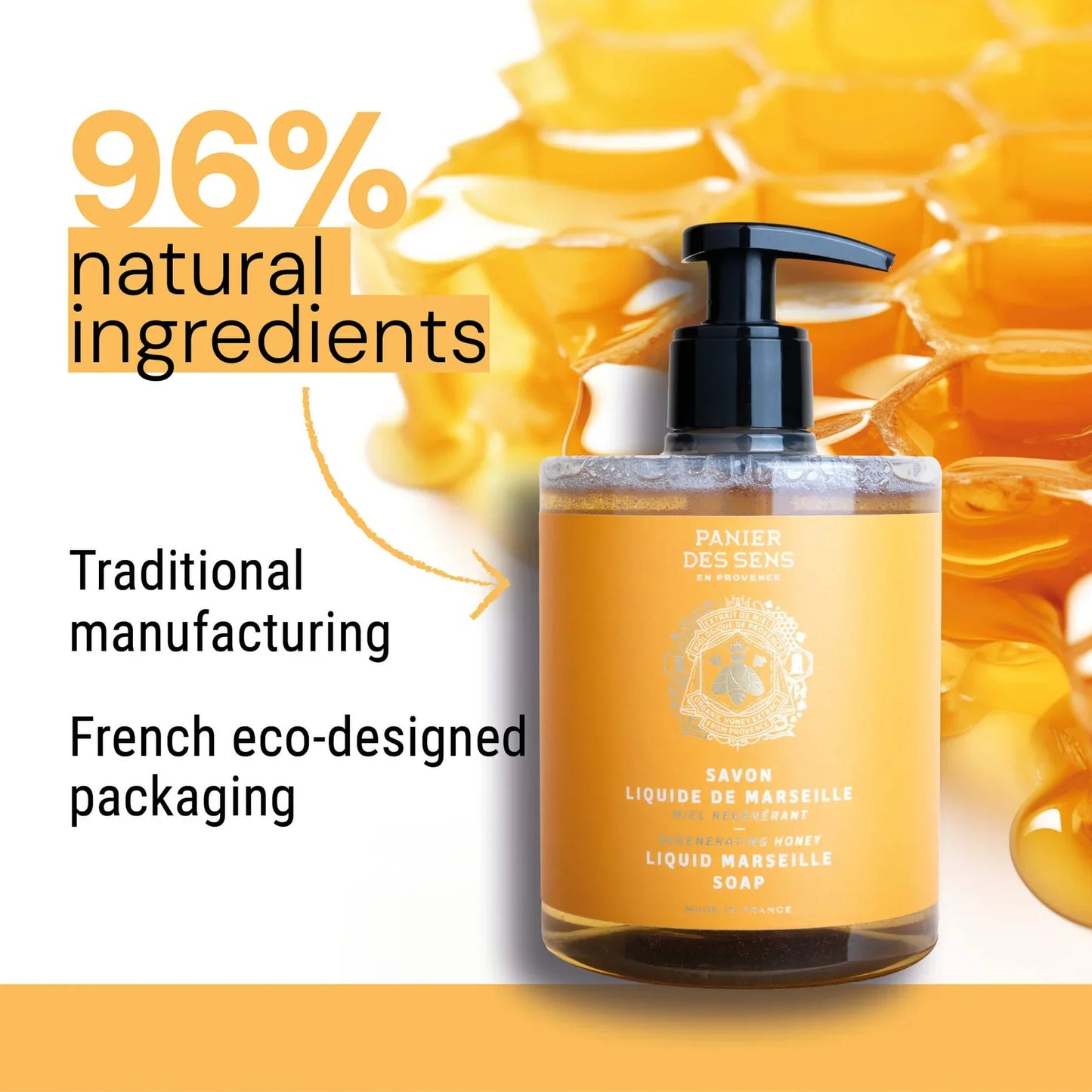 Panier Des Sens Liquid Marseille soap - Regenerating Honey - Marcel’s Culinary Experience