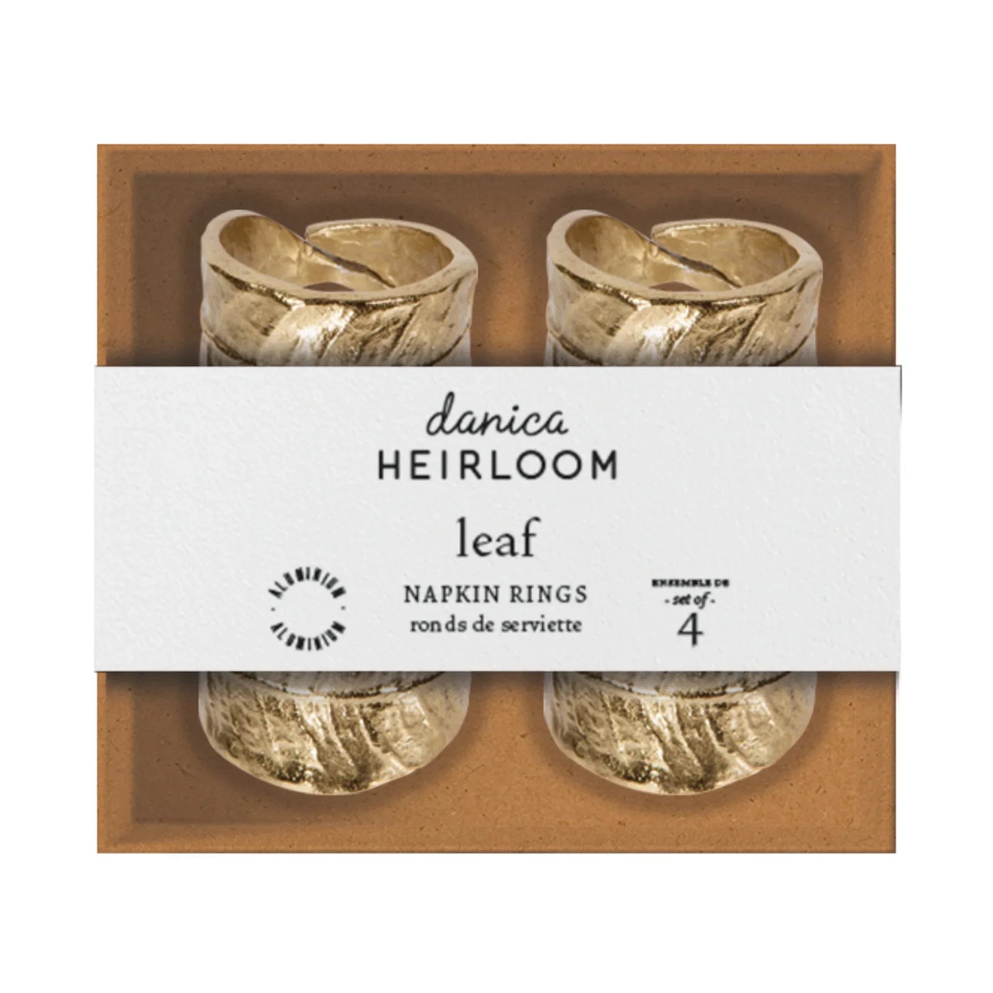 Leaf Napkin Rings Set of 4 - Marcel’s Culinary Experience