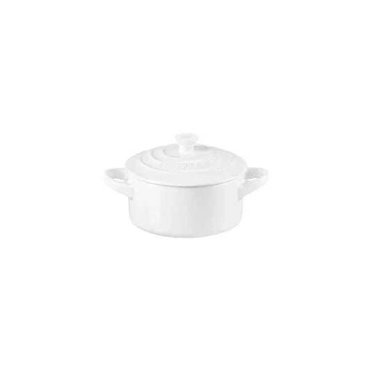 Le Creuset Mini Round Cocotte - White 8 oz