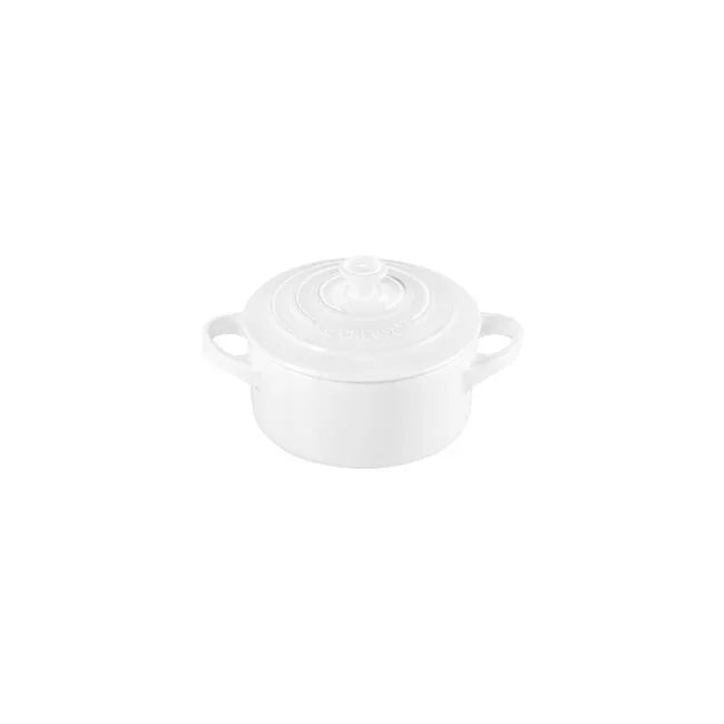 Le Creuset Mini Round Cocotte - White 8 oz