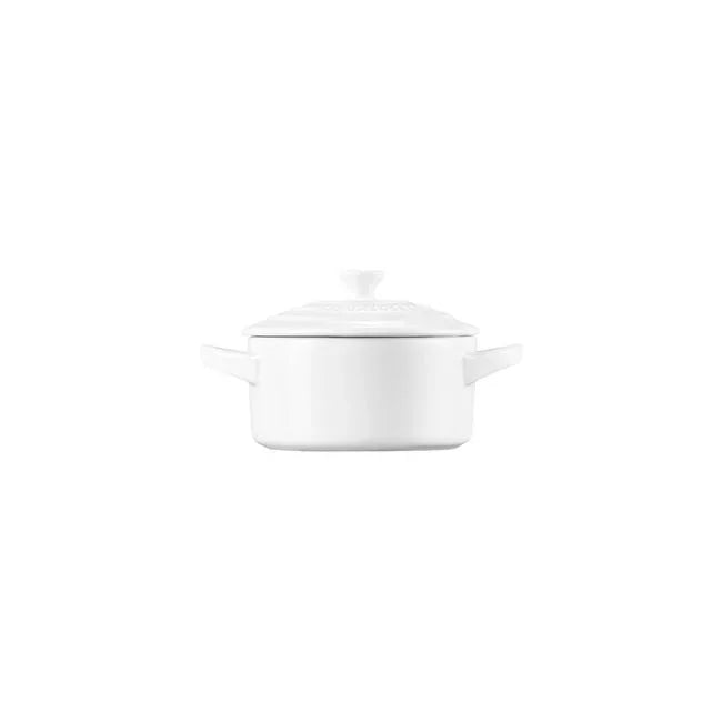 Le Creuset Mini Round Cocotte - White 8 oz