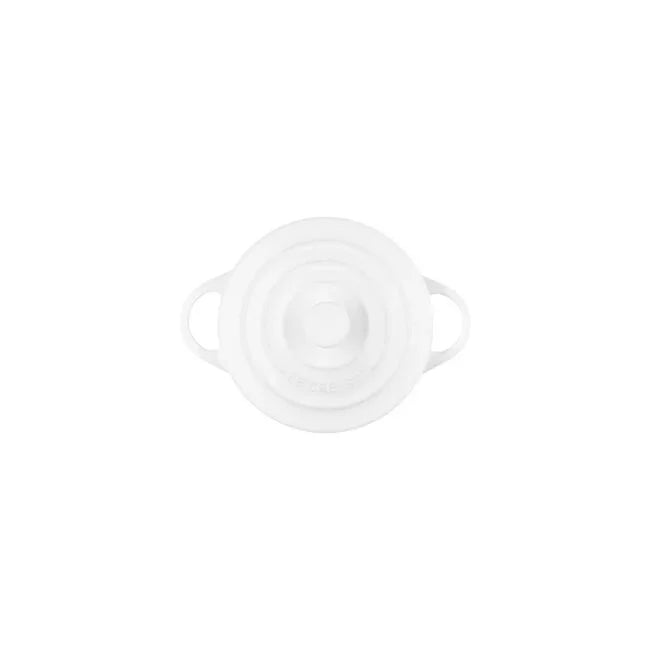 Le Creuset Mini Round Cocotte - White 8 oz