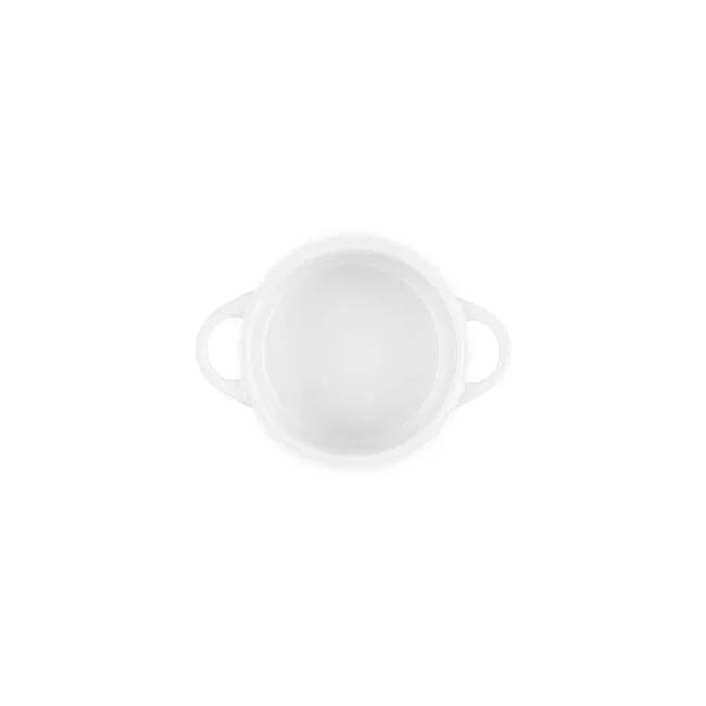 Le Creuset Mini Round Cocotte - White 8 oz