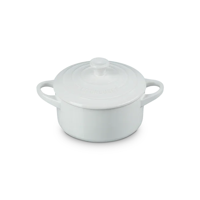 Le Creuset Mini Round Cocotte - White - Marcel’s Culinary Experience