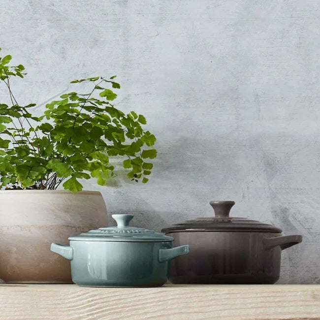 Le Creuset Mini Round Cocotte - Sea Salt - Marcel’s Culinary Experience