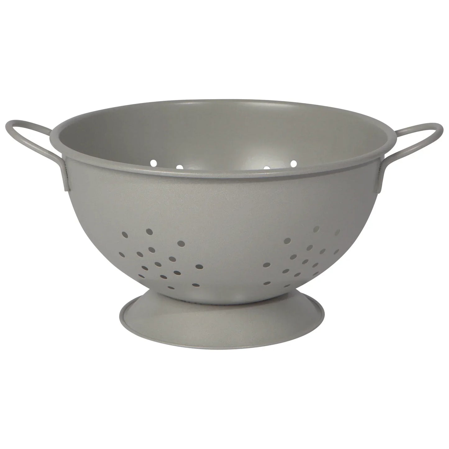 Matte Steel Fog Gray Colander Large - Marcel’s Culinary Experience
