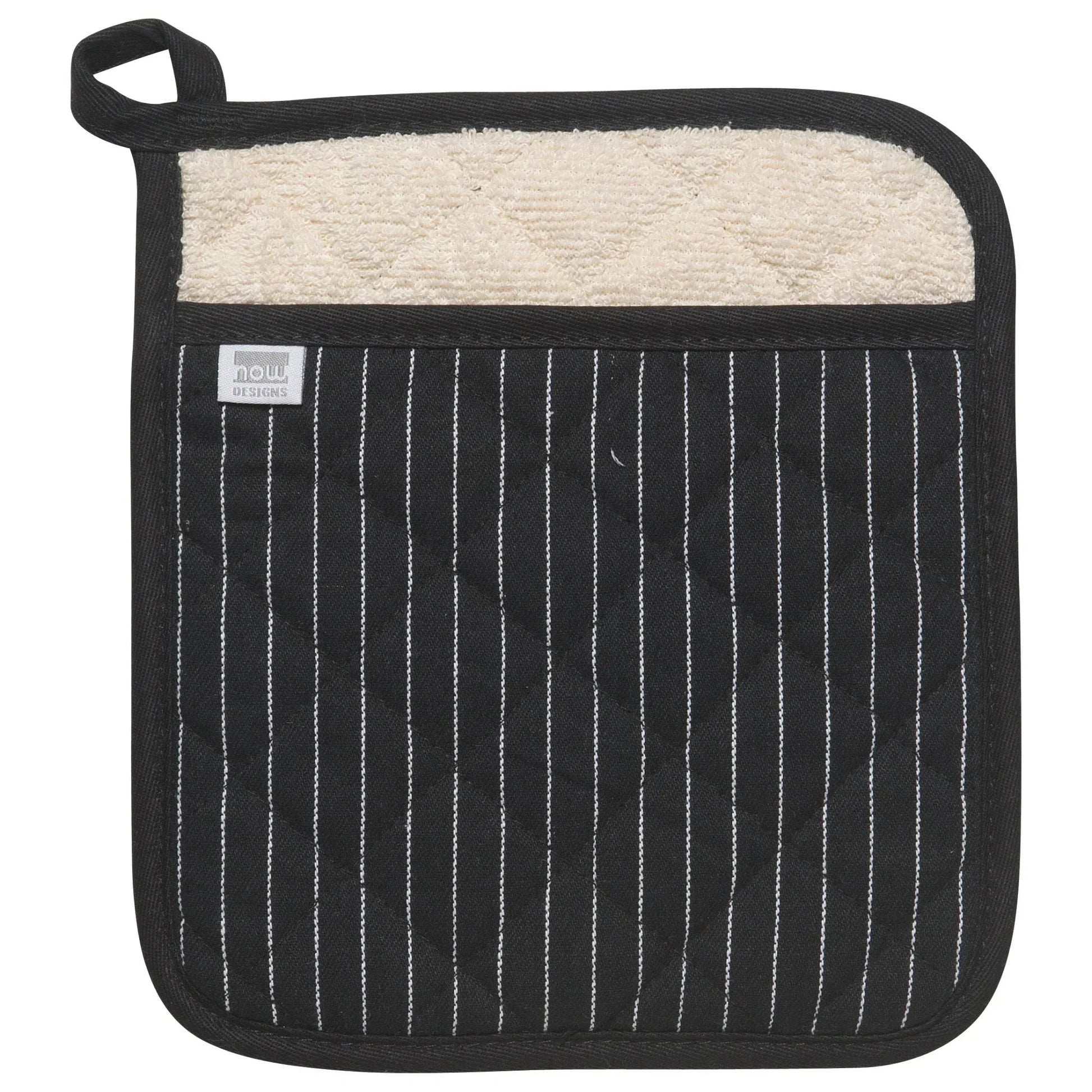 Superior Black Pinstripe Potholder - Marcel’s Culinary Experience
