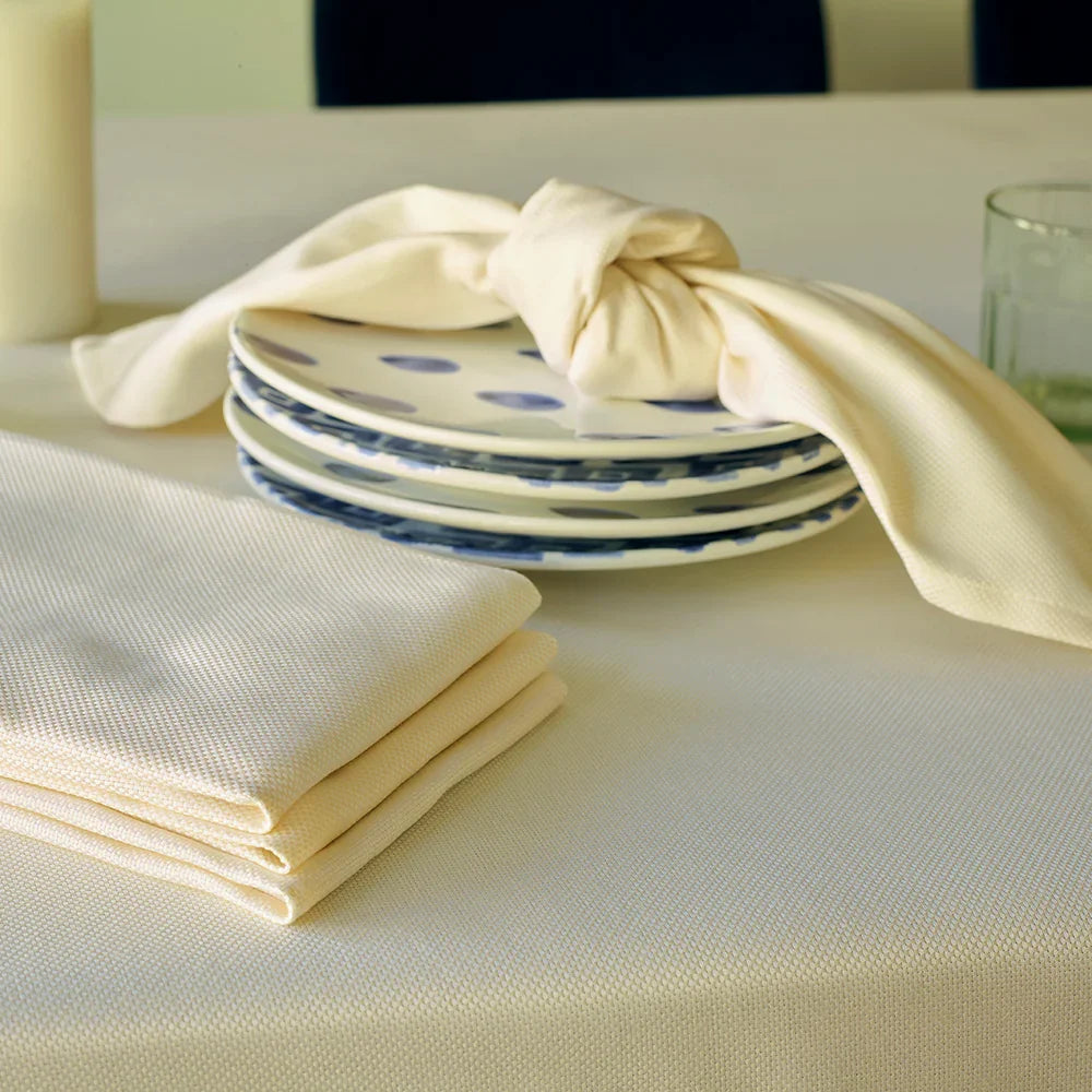 S/4 Napkin Natte Ivoire - Marcel’s Culinary Experience