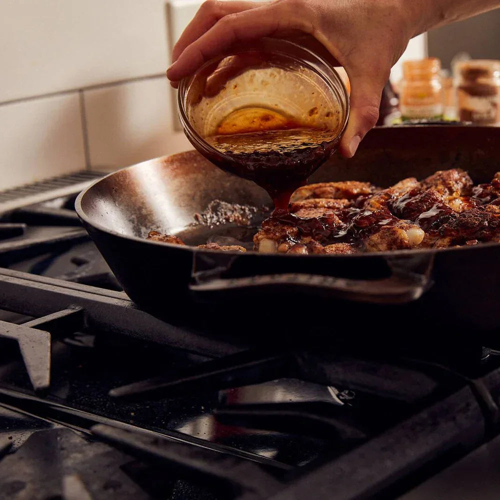 Smithey No. 14 Dual Handle Cast Iron Skillet | Hand-Forged Extra