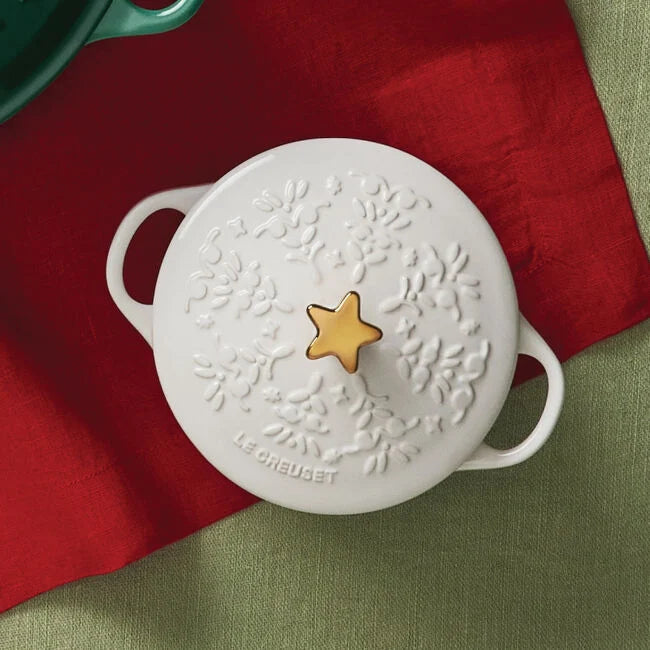 Le Creuset Noël Collection Mini Cocotte with Gold Star Knob