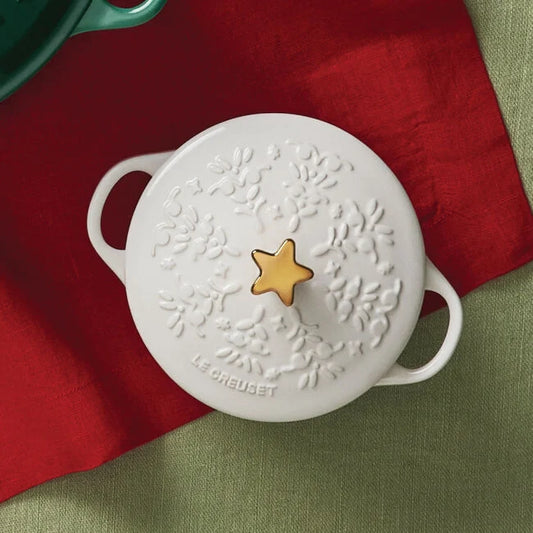 Le Creuset Noël Collection Mini Cocotte with Gold Star Knob