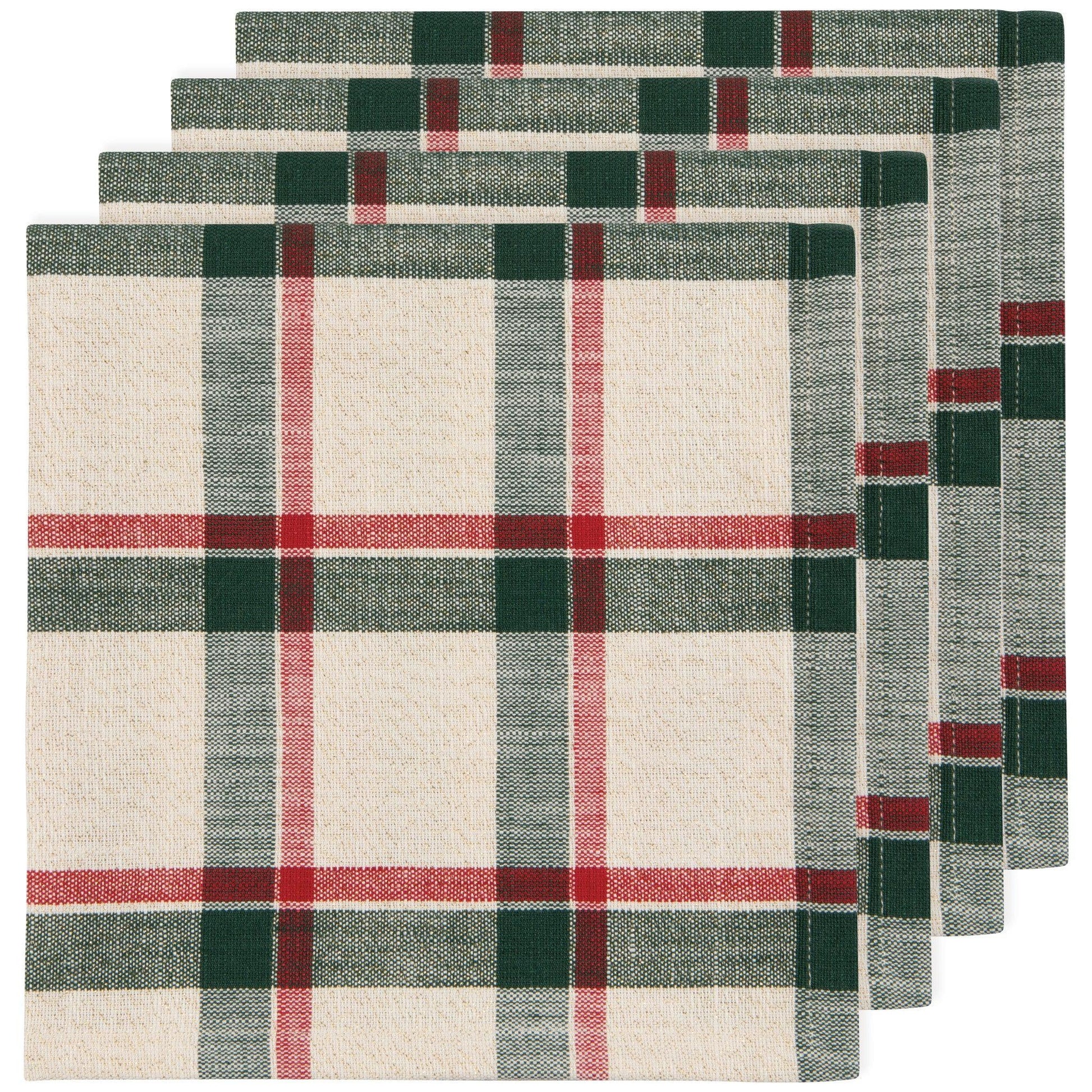 Noel Plaid Christmas Napkins Set of 4 - Marcel’s Culinary Experience
