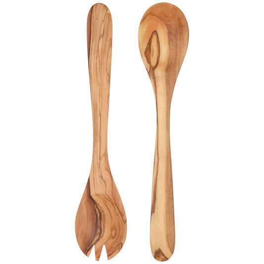 Olive Wood Salad Servers Set of 2 - Marcel’s Culinary Experience