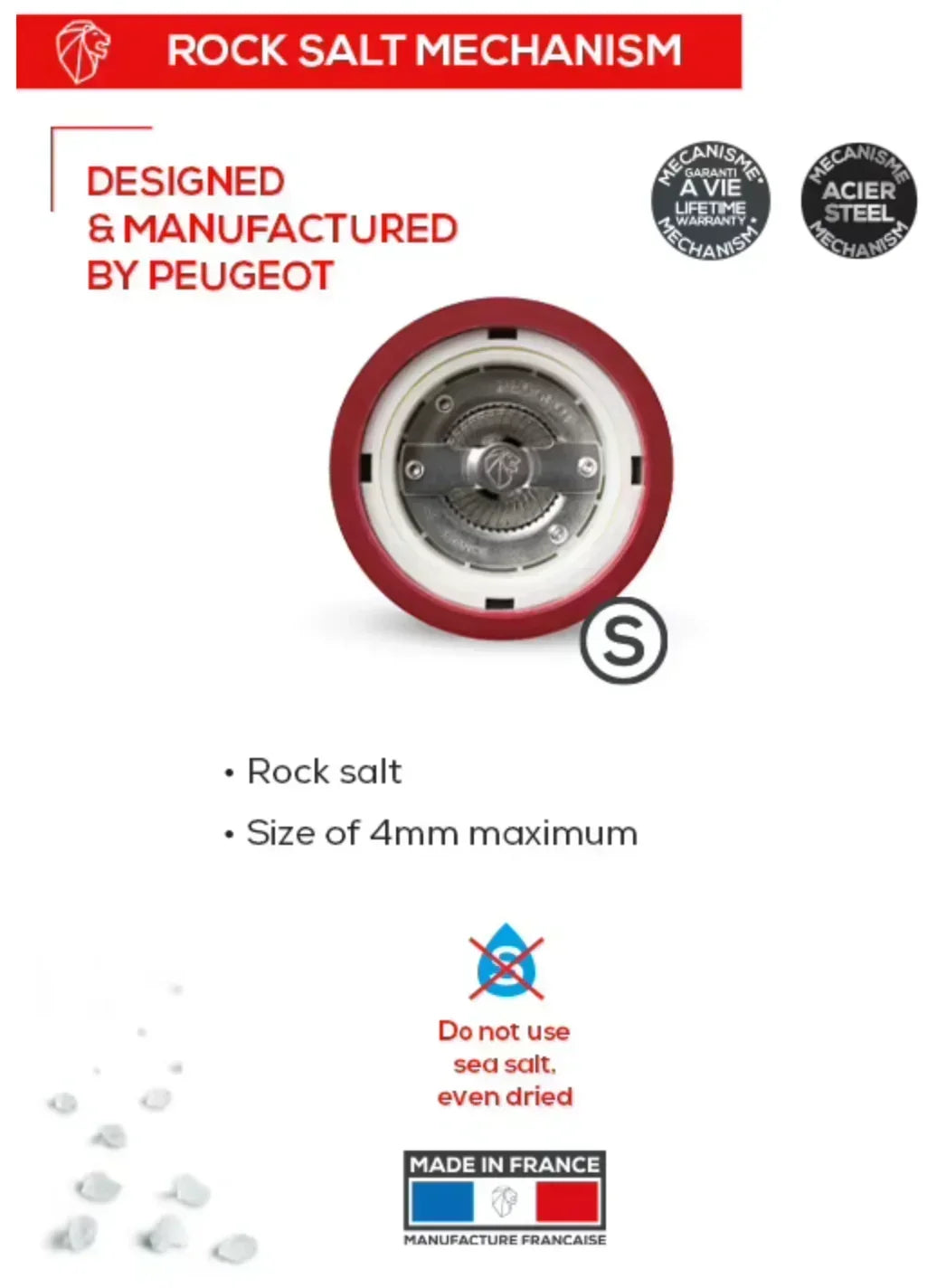 Peugeot Paris u'Select Salt Mill Pacific Blue Gloss 7" - Marcel’s Culinary Experience