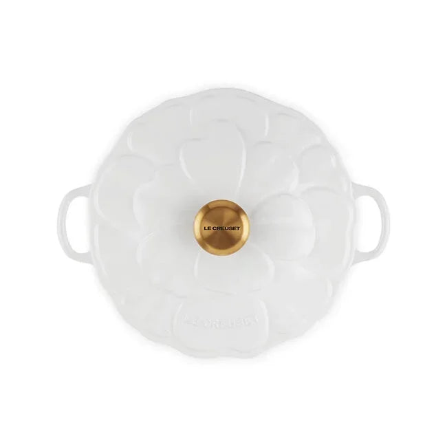 Le Creuset Signature Petal Braiser - White - Marcel’s Culinary Experience