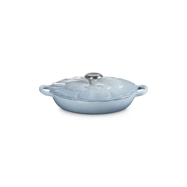Le Creuset Signature Petal Braiser - Coastal Blue