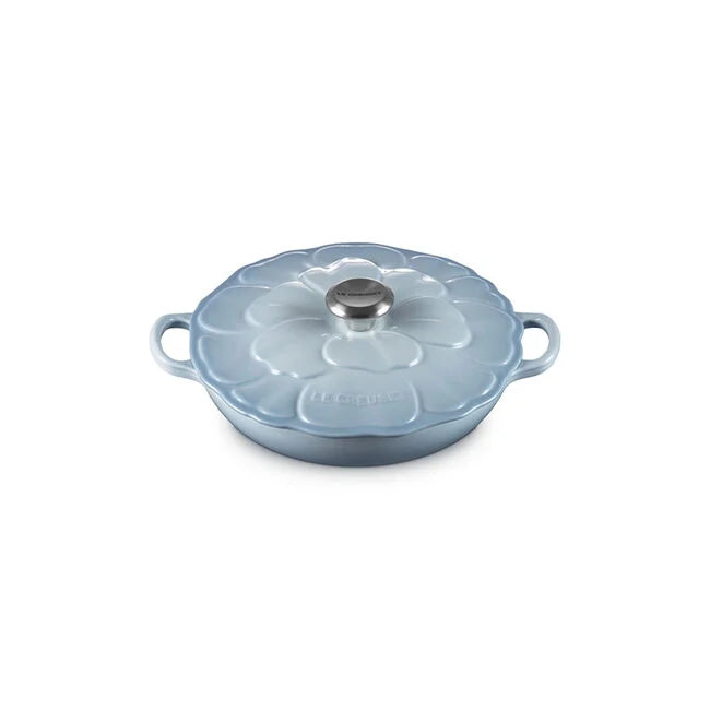 Le Creuset Signature Petal Braiser - Coastal Blue | Enameled Cast