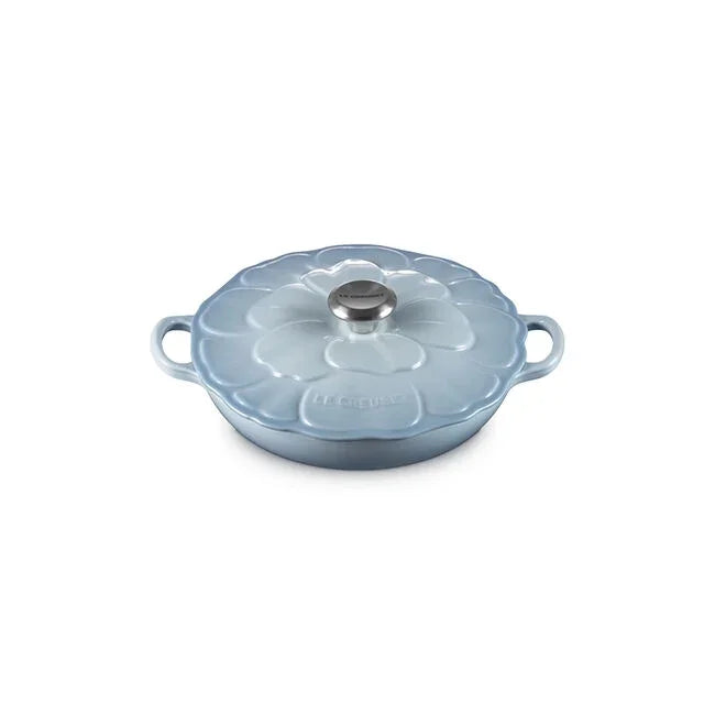 Le Creuset Signature Petal Braiser - Coastal Blue