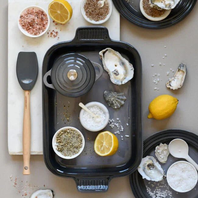 Le Creuset Rectangular Dish with Platter Lid Oyster - Marcel’s Culinary Experience